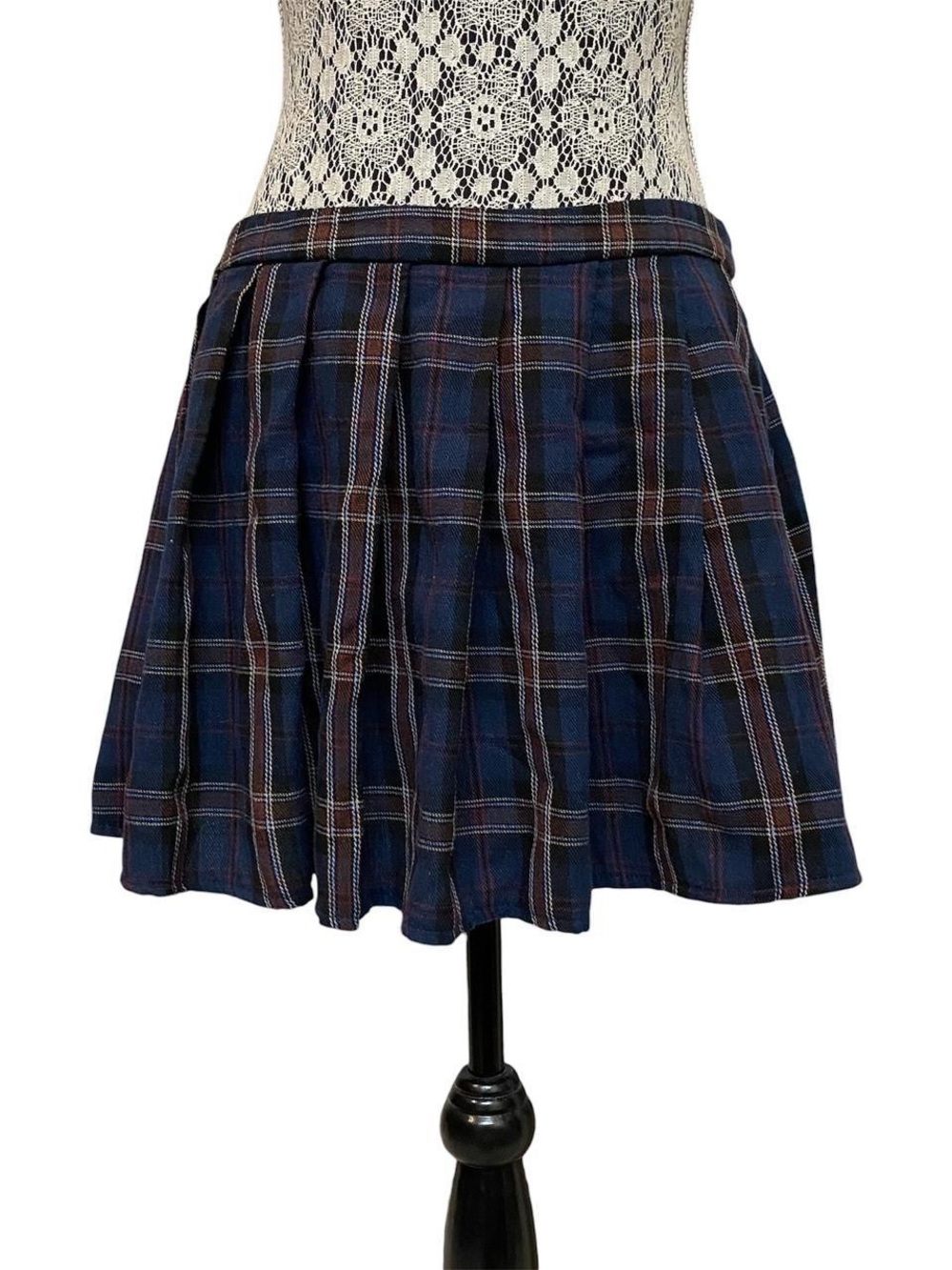 SHEIN Plaid Mini Skirt